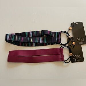 Calia by Carrie Underwood Set of 2 Bonded Strappy Headbands